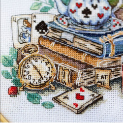 Cross-stitch kit "The mad tea party" 18х17 cm  AAH-320