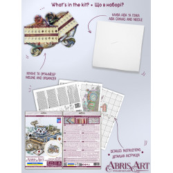 Cross-stitch kit "The mad tea party" 18х17 cm  AAH-320