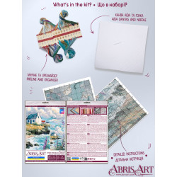 Cross-stitch kit "When the Sea Is a Dream" 23 х 40 cm AAH-318