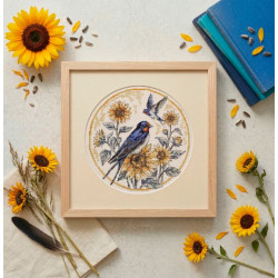 Cross-stitch kit "The melody of swallows" 24 х 24 cm AAH-317