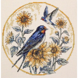 Cross-stitch kit "The melody of swallows" 24 х 24 cm AAH-317