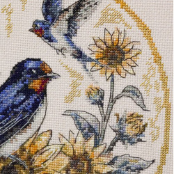 Cross-stitch kit "The melody of swallows" 24 х 24 cm AAH-317