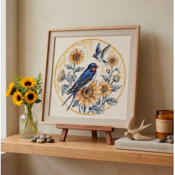 Cross-stitch kit "The melody of swallows" 24 х 24 cm AAH-317