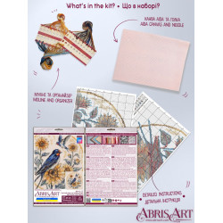 Cross-stitch kit "The melody of swallows" 24 х 24 cm AAH-317
