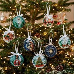 Decoration kit "Ballet of the Winter Night" 13.2х6.6 cm AABT-067