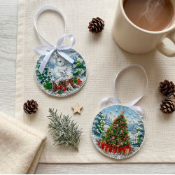 Decoration kit "By the Christmas Tree" 13.2х6.6 cm AABT-062