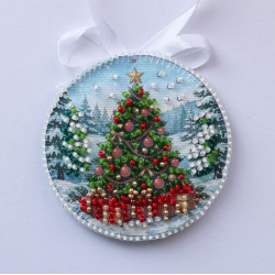 Decoration kit "By the Christmas Tree" 13.2х6.6 cm AABT-062