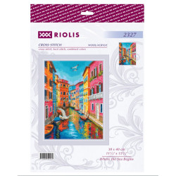 Cross Stitch Kit "Where the Sea Begins" 30x40 cm SR2327