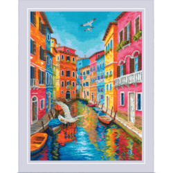 Cross Stitch Kit "Where the Sea Begins" 30x40 cm SR2327