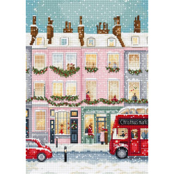 Cross stitch kit "London Winter" 19x27 cm SLETIL9983