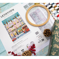 Cross stitch kit "London Winter" 19x27 cm SLETIL9983