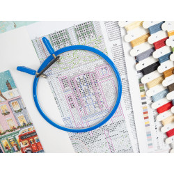 Cross stitch kit "London Winter" 19x27 cm SLETIL9983