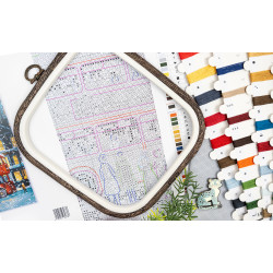 Cross stitch kit "London Christmas" 19 x 27 cm SLETIL9982
