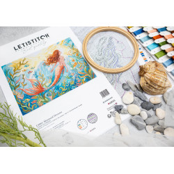 Cross stitch kit "Mermaid Dreams" 36 x 27 cm SLETIL9981