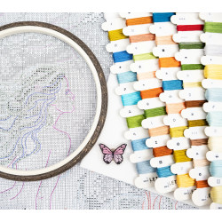 Cross stitch kit "Mermaid Dreams" 36 x 27 cm SLETIL9981