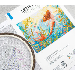 Cross stitch kit "Mermaid Dreams" 36 x 27 cm SLETIL9981