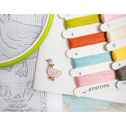 Cross stitch kit "Easter Sampler" 40 x 19 cm SLETIL9980