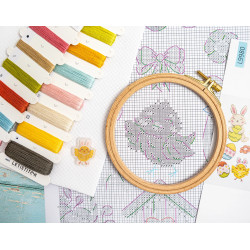 Cross stitch kit "Easter Sampler" 40 x 19 cm SLETIL9980