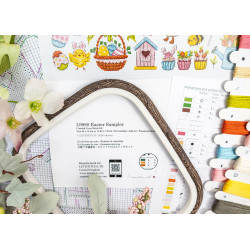 Cross stitch kit "Easter Sampler" 40 x 19 cm SLETIL9980