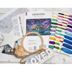 Cross stitch kit "Celestial Isles" 43 x 31 cm SLETIL9978