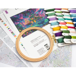 Cross stitch kit "Celestial Isles" 43 x 31 cm SLETIL9978