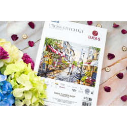 Cross Stitch Kit "Paris Flower Shop" 48 x 35 cm SBU5107