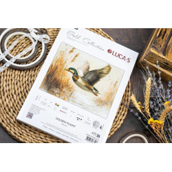 Cross Stitch Kit "Petit Point Kit Golden Flight" 21 x 16 cm SG730