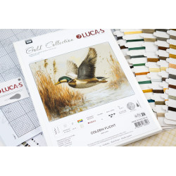 Cross Stitch Kit "Petit Point Kit Golden Flight" 21 x 16 cm SG730