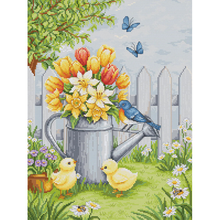 Cross Stitch Kit "Easter Harmony" 24 x 32 cm SBU5106
