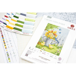 Cross Stitch Kit "Easter Harmony" 24 x 32 cm SBU5106