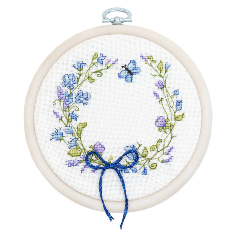 Cross Stitch Kit with Hoop Included "Spring Rebirth" 11x10 cm SBC108