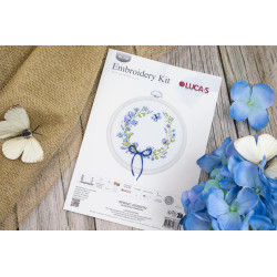 Cross Stitch Kit with Hoop Included "Spring Rebirth" 11x10 cm SBC108