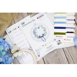 Cross Stitch Kit with Hoop Included "Spring Rebirth" 11x10 cm SBC108