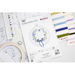 Cross Stitch Kit with Hoop Included "Spring Rebirth" 11x10 cm SBC108