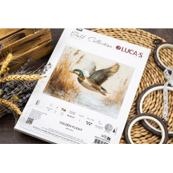Cross Stitch Kit "Golden Flight" 33 x 25 cm SB730