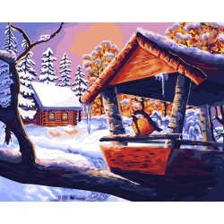 Paint by Numbers kit. Winter time 40x50 cm A074