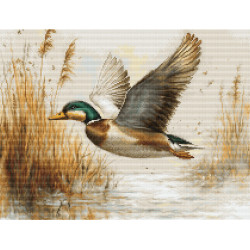 Cross Stitch Kit "Golden Flight" 33 x 25 cm SB730