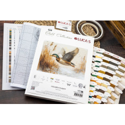 Cross Stitch Kit "Golden Flight" 33 x 25 cm SB730