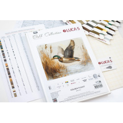 Cross Stitch Kit "Golden Flight" 33 x 25 cm SB730