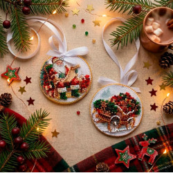 Decoration kit "Sleigh of Santa" 13.2х6.6 cm AABT-064