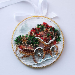 Decoration kit "Sleigh of Santa" 13.2х6.6 cm AABT-064