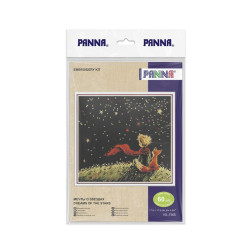 Cross stitch kit PANNA "Dreams of the Stars" 17.5 x 17.5 cm PVS-7555