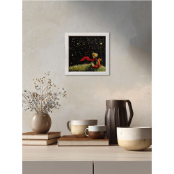 Cross stitch kit PANNA "Dreams of the Stars" 17.5 x 17.5 cm PVS-7555