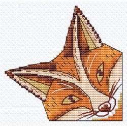 Cross stitch kit "Bookmark. Fox" 9,5 х 9,5 cm SANZ-75