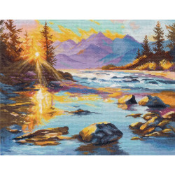 Cross stitch kit "Gold of Dawn" 32×26 cm S1724