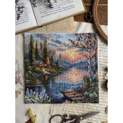 Cross stitch kit "Quiet shore" 19 х 18,5 cm SANT-21