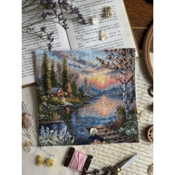 Cross stitch kit "Quiet shore" 19 х 18,5 cm SANT-21