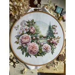Cross stitch kit "Peony tenderness" 25 х 21 cm SANP-79