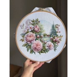 Cross stitch kit "Peony tenderness" 25 х 21 cm SANP-79