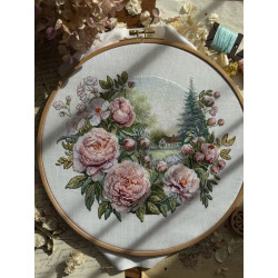 Cross stitch kit "Peony tenderness" 25 х 21 cm SANP-79